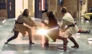 Star Wars I - the three way fight